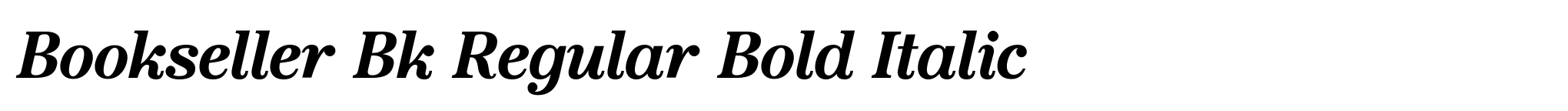 Bookseller Bk Regular Bold Italic image